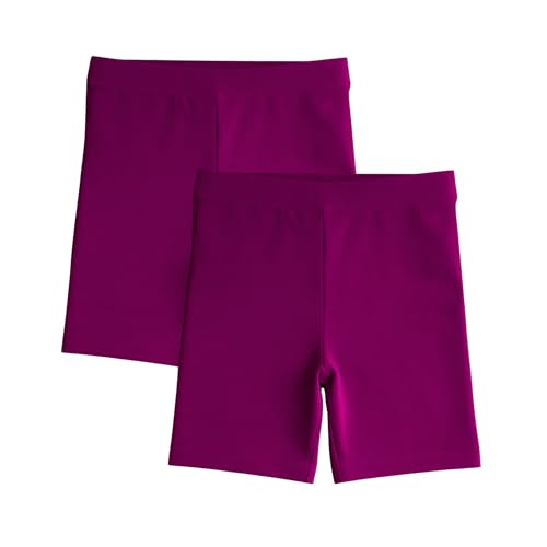 Image of Girls Tights & Short for Girl Kid in Solid Colours | Soft Stretchable Fabric - Ideal for Sports, Yoga - Pack of 2