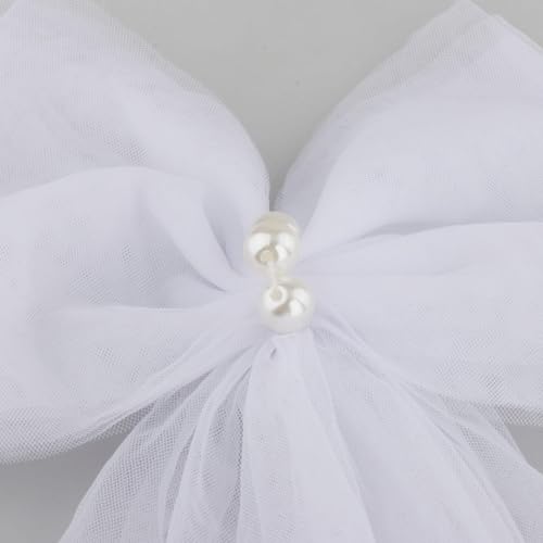 jojomis Elegant Wedding Veil Set for Brides - Bridal Accessories And Photography Props- White4