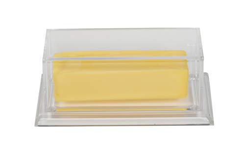 Butter Dish With Cover - Clear Acrylic Butter Plate/Butter Holder/Butter Tray/Butter Container/Covered Butter Dish #TOP5