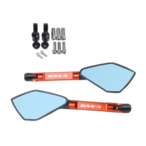 Rétroviseurs moto réglables CNC universels anti vibration pour guidon GSXS 750 1000