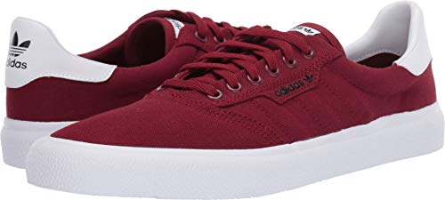 Image of adidas Originals Men's 3MC Regular Fit Lifestyle Skate Inspired Sneakers Shoes, Collegiate Burgundy /Collegiate Burgundy /White, 9 M US