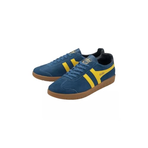 Image of Gola Men's Hurricane Suede Marine Blue /Sun /Navy /Gum 8 Medium