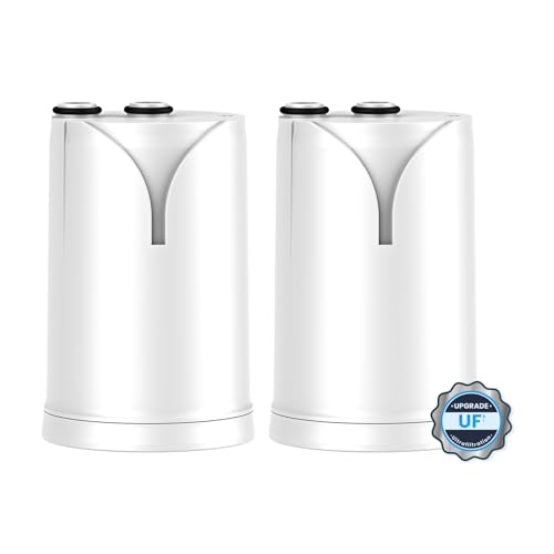 Glacier Fresh Filtro De Agua De Ultrafiltración Gf-67-Uf Compatible Con Brita On Tap V, Brita On Tap Pro V-Mf, Sistema De Filtración De Agua, Reduce El Cloro, Metales Pesados, Pfas 2 Piezas