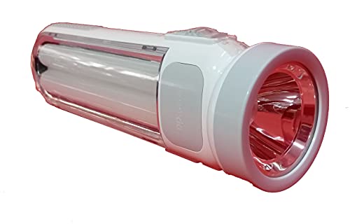 Image of DP Portable RECHARGEBLE Emergency LED Light and Hand Torch for Home and Office (2 LED Tube with Torch (DP-7102))