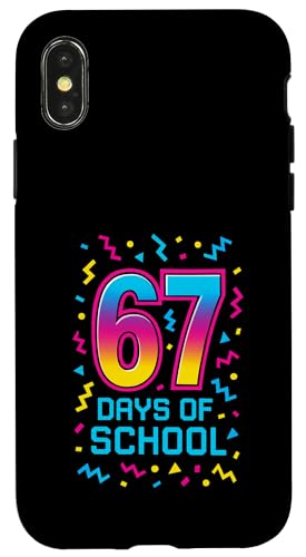 67 Days of School Six Seven Meme Teachers �w�� �L�b�Y �X�}�z�P�[�X iPhone X/XS �p