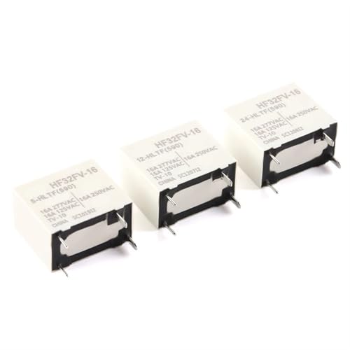 Relais HF32FV-16-24-HTF 24VDC 16A 250V commutateur 4 broches lot de 5