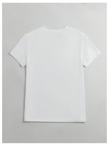 Women's Graphic Cherry Bow Tees Casual Letter Print Round Neck T Shirt Summer Short Sleeve Trendy Tops2