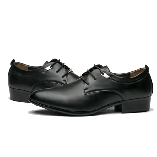 Mens Dress Shoes Retro Plain Toe Business Oxfords Casual Dress Shoes for Men3