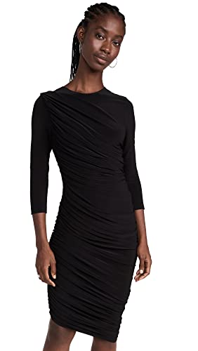 Norma Kamali Women's Long Sleeve Diana Mini Dress, Black, M #TOP16