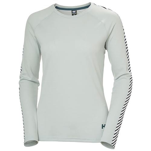 Helly Hansen Damen W Lifa Active Stripe Crew, Grün, S
