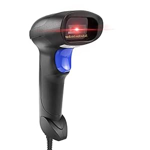 Handheld USB QR Barcode Scanner Reader for Computers, NetumScan Handheld Wired Automatic 1D 2D Image Bar Code Scanners for Mobile Payment, Store, Supermarket, Warehouse