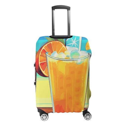 Happy Hour Printed Luggage Cover Protector, Fits 18-32 Inch Luggage4