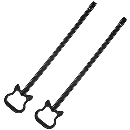 Set de Anillas Gimnasia con Correas Ajustables Negro
