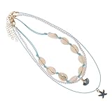 Beaupretty 1 Satz Hawaiian Choker Halskette für Damen Handgefertigte Kurze Beaded Kette mit...