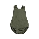 Kinder Mädchen Jungs Rückenfrei Solide Straps Strampler Overall