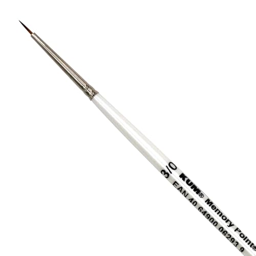 KUM 5145911 - Aquarellpinsel Memory Point Rund Größe 3/0, 1 Künstlerpinsel