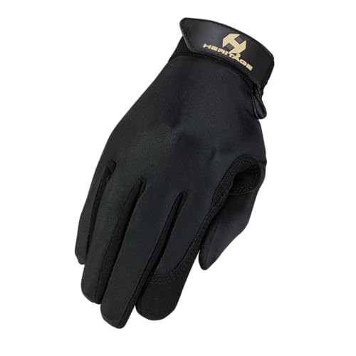 Heritage Performance Gloves, Performance Glove, Size 1, Black