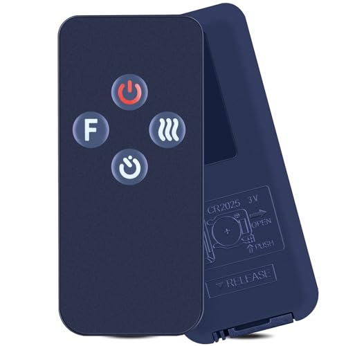 Télécommande de rechange pour cheminée Greystone noire compatible