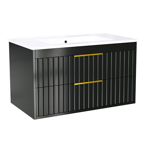 Buytime 36" Bathroom Vanity with Sink Black