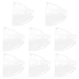 TOVINANNA 8 Pcs Waterproof Rain Bonnet for Women Wide Brimmed Rain Hats with White Trim Protect Hairstyle for Outdoor Travel and Daily Use