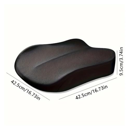 Cojín del asiento de coche ergonómico rosa para ganar altura al conducir 3