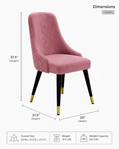 Image of WOODEN SPACE 4 Seater Wooden Dining Table Set | Urban Marble Top Dining Table with Chairs for Dining Room & Kitchen (Modern Vento Pink) (42 x 42 x 30 inch)