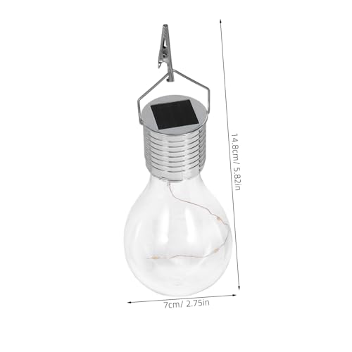 Lámparas colgantes solar de cobre con luz giratoria transparente LED 2