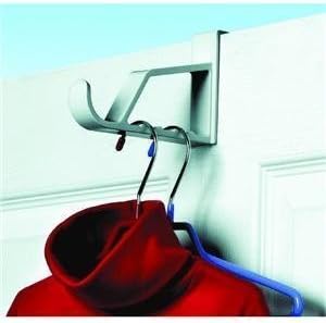 Spectrum Over the Door Hanger Holder Color: White 2 Pack (1, 2 Count)