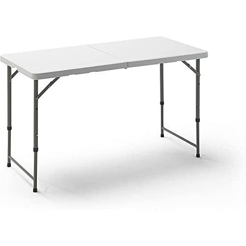 Tableau rectangulaire pliant multifonctionnel 121x61 cm réglable pour optimiser les petits espaces