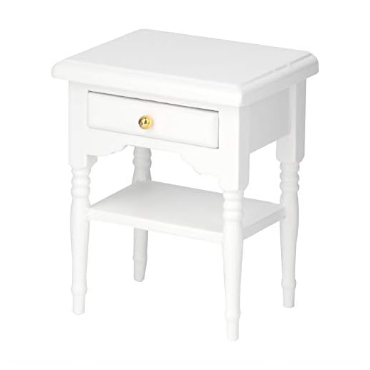 Modèle de Table en Bois, modèle de Table de Chevet de Table Aspect à la Mode Non Toxique avec tiroir pour la décoration pour Les Filles