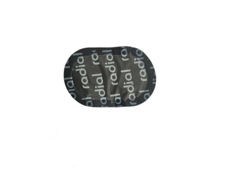 Image of Radial Patch tire Repair Patch Oval-101 1-3 /8 inch x 2-3 /8 inch (37 x 61mm) Black Small Oval Patch tire Patch tire Plug Patch 50pcs