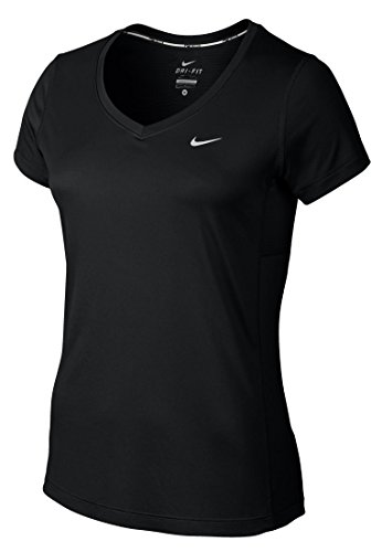 Nike Miler V-Neck T-Shirt col V respirant pour running et sport femme