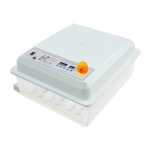 Macchina Incubatrice Automatica Automatica 36 Uova Incubatrice Con Schermo Di Visualizzazione E Temperatura Automatica Regolazione Incubatrice Per Uova Di Gallina (Bianco)-image