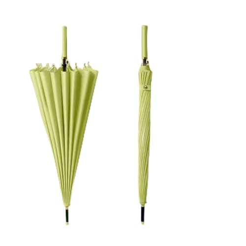 eexbz Umbrellas for Rain 24 Rib Automatic Rain Or Shine Umbrella for Men, Large Wind-Resistant Reinforced Straight Umbrella, 16 Rib Women's Long Handle Umbrella Strong Umbrella for Wind and Rain(H)