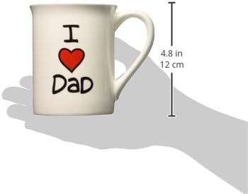 Our Name is Mud “I Heart Dad” Stoneware Mug, 16 oz. - Image 3