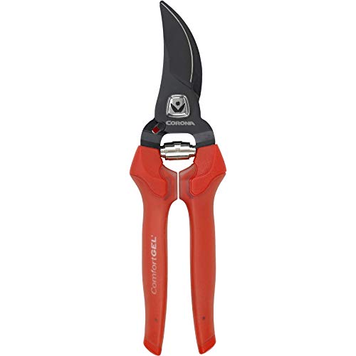 Corona BP 3214D ComfortGEL Bypass Hand Pruner, 3/4-inch cut , Red