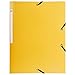 Produktbild Exacompta 55809E Einschlagmappe OPAK. Aus blickdichtem Kunststoff DIN A4 mit 2 Gummizügen und 3 Klappen gelb Sammelmappe Dokumentenmappe ideal für Büro und Schule