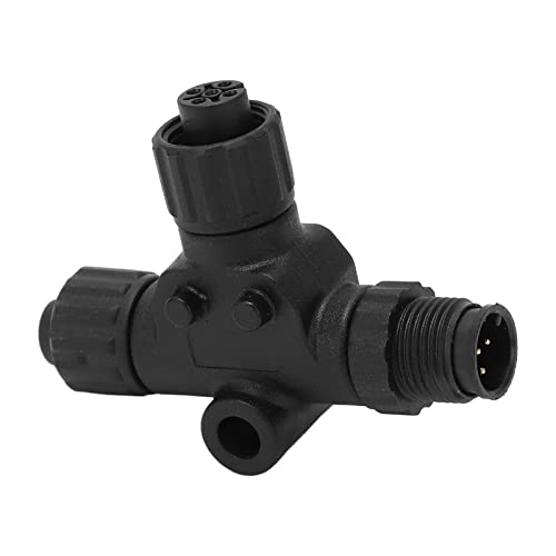 VOBOR T Connector, T-Piece Splitter Connector M12 Thread IP67 Waterproof, 3-way T-Piece Splitter Connector for Garmin Networks - Image 2