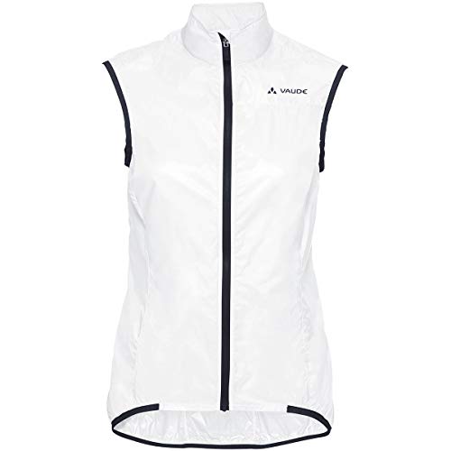 VAUDE Women's Air Vest III Damen Windweste zum Radfahren, weiß,40