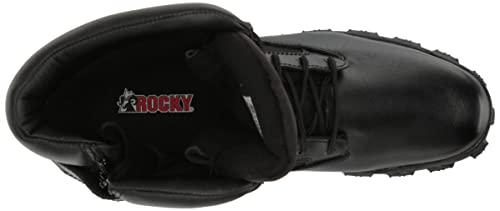 Rocky Duty Men's Alpha Force 8" Zipper Boot,Black,10.5 W #TOP4