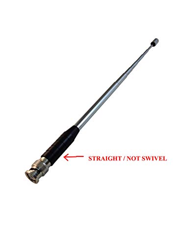 Anteenna Tw-777Black Bnc Male Handheld Antenna Scanner Antenna (20-1300Mhz) With Bnc Male Connector For Scanner Radio And Frequency Counters Swivel Or Straight Two Function #TOP4