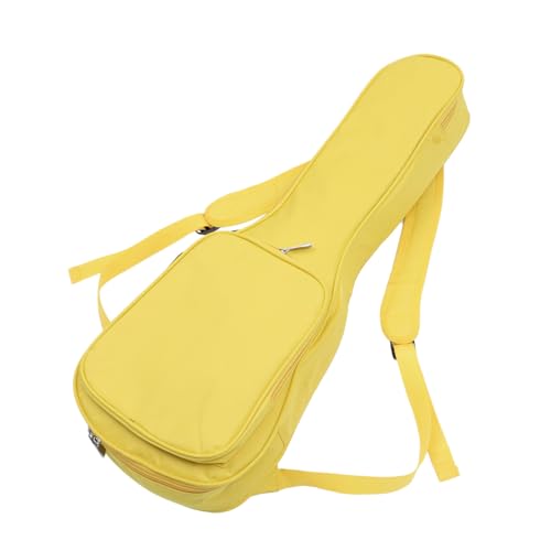 Housse ukulélé 26/27 pouces jaune Gatuida grand volume et matelassée