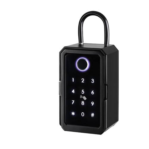 Caja de Seguridad, Caja De Bloqueo De Llave Intelinte Con Acceso Remoto, Caja De Seguridad De Metal Resistente Al Agua For Ocultar Llaves, Código Digital De Huella Dactilar, Cajas De Seguridad Seguras