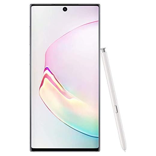 Samsung Galaxy Note 10 (256 GB, 8 GB) de 6,3" AMOLED, Snapdragon 855, 3500mAh All-Day bateria, a Global 4G LTE GSM + CDMA desbloqueado (AT & T, Verizon, Sprint, Metro) G975U (Aura Branco)
