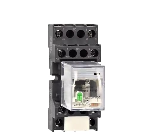 Relais intermédiaire CR-MX024DC2L DC24V 8 broches avec base de fixation incluse - 5