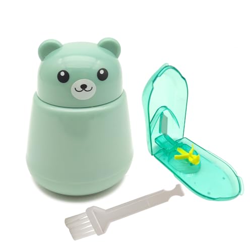 CoaGu 2-Pack Pill Crusher and Cutter Grinder | Effortlessly Crush Small or Large Pills into Fine Powder | Easy Cleaning | Green