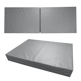 Dynarex Bedside Bi-Fold Foam Safety Mat, Gray, 24 x 66 Inches