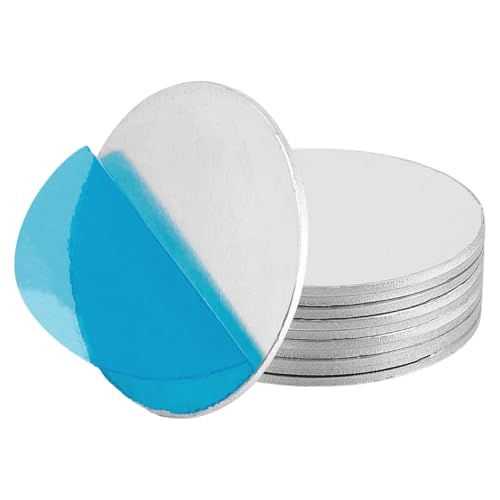 OLYCRAFT 11 Stück 5cm Aluminiumscheibe 1.5mm Dicke Runde Aluminiumbleche 1060 Aluminiumscheiben Anhänger Runde Stanzrohlinge Zum Laserschneiden Metallstanzen Schmuckherstellung DIY