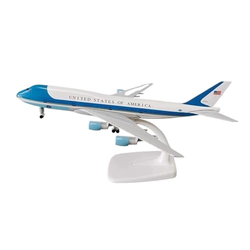 747 Air Force One modelo de avión de metal a escala 1:400 réplica de 20cm