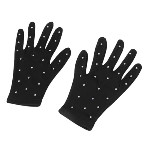 FAVOMOTO Figure Skating Stage Gloves Ice Skating Performance Glove Skating Gloves Ice Skating Dance Gloves Figure